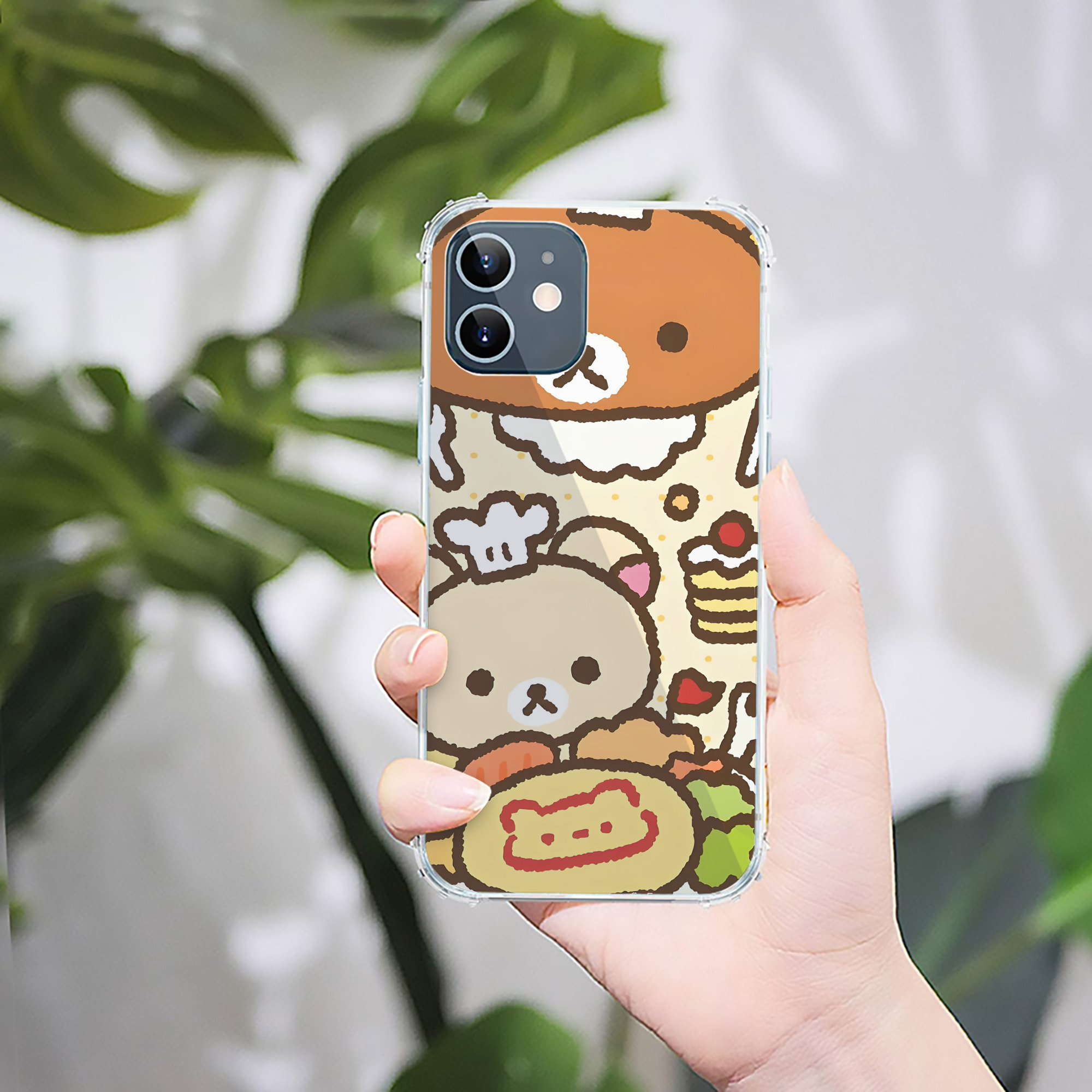（画像用） リラックマ リラックマ キイロイトリ Rilakkuma Korilakkuma Kiiroitori 【iPhone 12シリーズ対応】透明スマホケース（クリアソフトケース）
